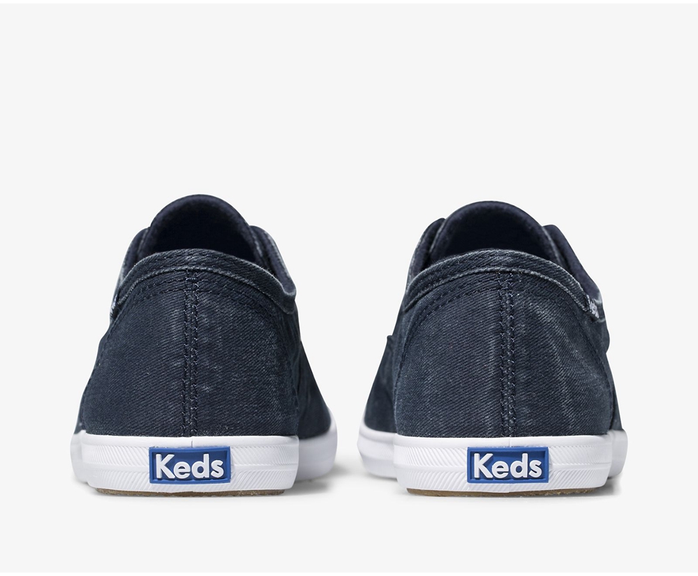 Slip On Γυναικεια - Keds Chillax Washable - Σκουρο Μπλε - MOWYG3587